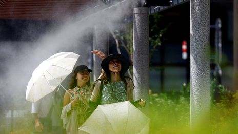 Japan issues heatstroke warning as 'cooling shelters' offer respite